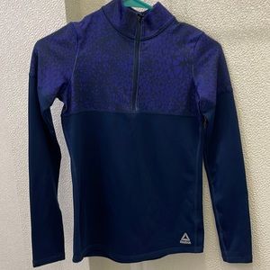 Reebok Youth Partial Zip Up Jacket Size 10-12